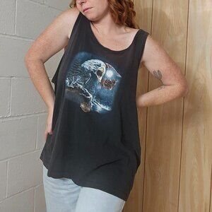 Vintage Motoboho Bikercore Harley Davidson Men's Screaming Eagle Tank Top